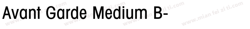 Avant Garde Medium B字体转换